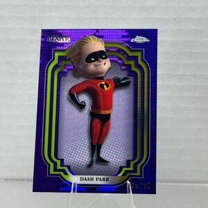 Disney Topps Chrome 2024 Dash Parr Purple Pulsar Refractor Parallel  /150